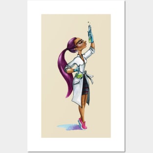 Female Scientist Posters and Art